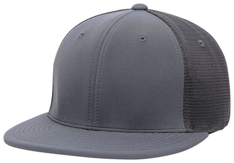 Pacific Headwear Premium M2 Performance Trucker Flexfit® Cap - Pacific Headwear ES341 GRAPHITE S/M