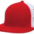 Pacific Headwear Premium M2 Performance Trucker Flexfit® Cap - Pacific Headwear ES341 RED/WHITE/RED S/M