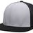 Pacific Headwear Premium M2 Performance Trucker Flexfit® Cap - Pacific Headwear ES341 SILVER/BLACK/BLACK S/M