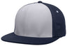 Pacific Headwear Premium M2 Performance Trucker Flexfit® Cap - Pacific Headwear ES341 SILVER/NAVY/NAVY S/M