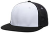 Pacific Headwear Premium M2 Performance Trucker Flexfit® Cap - Pacific Headwear ES341 WHITE/BLACK/BLACK S/M