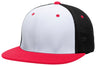 Pacific Headwear Premium M2 Performance Trucker Flexfit® Cap - Pacific Headwear ES341 WHITE/BLACK/RED S/M