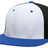 Pacific Headwear Premium M2 Performance Trucker Flexfit® Cap - Pacific Headwear ES341 WHITE/BLACK/ROYAL S/M