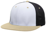 Pacific Headwear Premium M2 Performance Trucker Flexfit® Cap - Pacific Headwear ES341 WHITE/BLACK/VEGAS S/M
