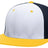 Pacific Headwear Premium M2 Performance Trucker Flexfit® Cap - Pacific Headwear ES341 WHITE/NAVY/GOLD S/M