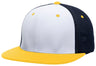 Pacific Headwear Premium M2 Performance Trucker Flexfit® Cap - Pacific Headwear ES341 WHITE/NAVY/GOLD S/M