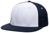 Pacific Headwear Premium M2 Performance Trucker Flexfit® Cap - Pacific Headwear ES341 WHITE/NAVY/NAVY S/M