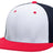 Pacific Headwear Premium M2 Performance Trucker Flexfit® Cap - Pacific Headwear ES341 WHITE/NAVY/RED S/M