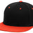 Pacific Headwear Premium P - Tec Flexfit® Cap - Pacific Headwear ES342 BLACK/ORANGE S/M