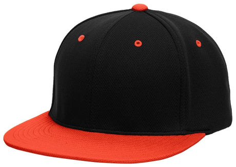 Pacific Headwear Premium P - Tec Flexfit® Cap - Pacific Headwear ES342 BLACK/ORANGE S/M