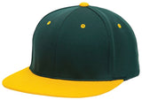 Pacific Headwear Premium P - Tec Flexfit® Cap - Pacific Headwear ES342 DARK GREEN/GOLD S/M