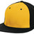 Pacific Headwear Premium P - Tec Flexfit® Cap - Pacific Headwear ES342 GOLD/BLACK/BLACK S/M