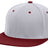 Pacific Headwear Premium P - Tec Flexfit® Cap - Pacific Headwear ES342 SILVER/MAROON S/M