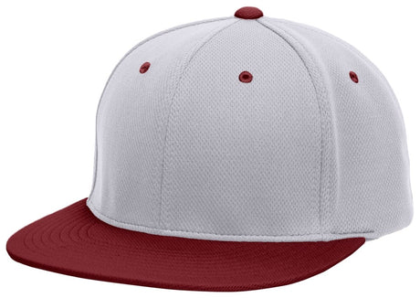 Pacific Headwear Premium P - Tec Flexfit® Cap - Pacific Headwear ES342 SILVER/MAROON S/M