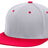 Pacific Headwear Premium P - Tec Flexfit® Cap - Pacific Headwear ES342 SILVER/RED S/M