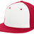 Pacific Headwear Premium P - Tec Flexfit® Cap - Pacific Headwear ES342 WHITE/RED/RED S/M