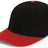Pacific Headwear Pro - Wool Pacflex Cap - Pacific Headwear P821 BLACK/RED S/M