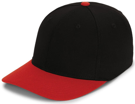 Pacific Headwear Pro - Wool Pacflex Cap - Pacific Headwear P821 BLACK/RED S/M