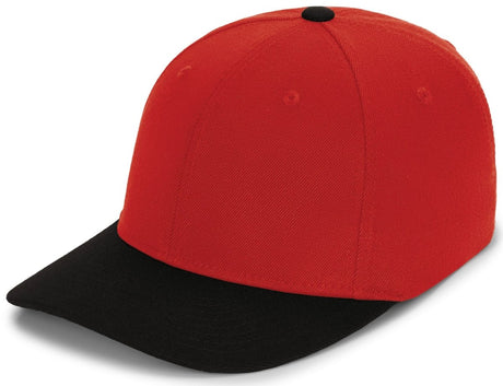 Pacific Headwear Pro - Wool Pacflex Cap - Pacific Headwear P821 RED/BLACK S/M