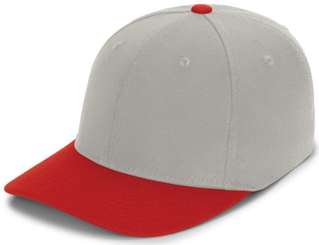 Pacific Headwear Pro - Wool Pacflex Cap - Pacific Headwear P821 SILVER/RED S/M