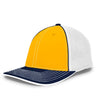 Pacific Headwear Trucker Flexfit® Cap 404F GOLD/WHITE/NAVY S/M