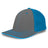 Pacific Headwear Trucker Flexfit® Cap 404F GRAPHITE/NEON BLUE/GRAPHITE S/M
