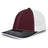 Pacific Headwear Trucker Flexfit® Cap 404F MAROON/WHITE/BLACK S/M