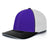 Pacific Headwear Trucker Flexfit® Cap 404F PURPLE/WHITE/BLACK S/M