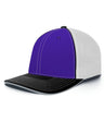 Pacific Headwear Trucker Flexfit® Cap 404F PURPLE/WHITE/BLACK S/M