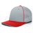 Pacific Headwear Trucker Flexfit® Cap 404F SILVER/RED S/M