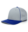 Pacific Headwear Trucker Flexfit® Cap 404F SILVER/ROYAL S/M