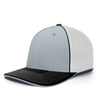 Pacific Headwear Trucker Flexfit® Cap 404F SILVER/WHITE/BLACK S/M