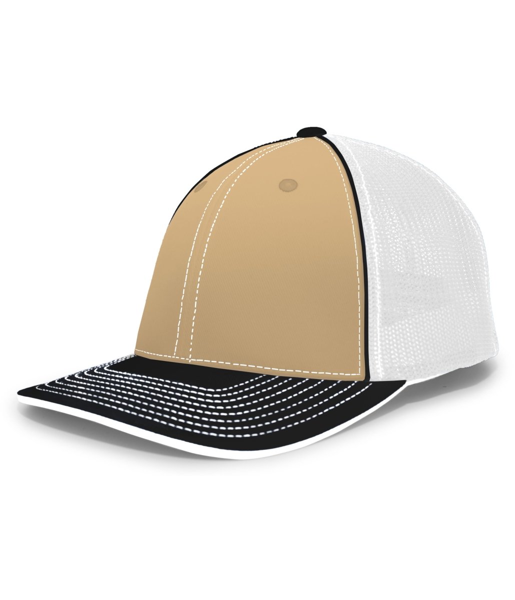 Pacific Headwear Trucker Flexfit® Cap 404F VEGAS/WHITE/BLACK S/M