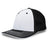 Pacific Headwear Trucker Flexfit® Cap 404F WHITE/BLACK/BLACK S/M
