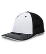 Pacific Headwear Trucker Flexfit® Cap 404F WHITE/BLACK/BLACK S/M