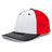 Pacific Headwear Trucker Flexfit® Cap 404F WHITE/RED/BLACK S/M