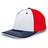 Pacific Headwear Trucker Flexfit® Cap 404F WHITE/RED/NAVY S/M