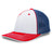 Pacific Headwear Trucker Flexfit® Cap 404F WHITE/ROYAL/RED S/M