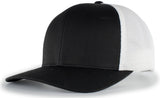 Pacific Headwear Trucker PacFlex Snapback Cap - Pacific Headwear P151 BLACK/WHITE/BLACK OS