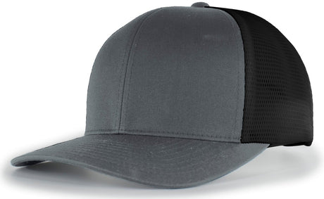 Pacific Headwear Trucker PacFlex Snapback Cap - Pacific Headwear P151 GRAPHITE/BLACK/GRAPHITE OS