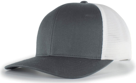 Pacific Headwear Trucker PacFlex Snapback Cap - Pacific Headwear P151 GRAPHITE/WHITE/GRAPHITE OS