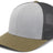 Pacific Headwear Trucker PacFlex Snapback Cap - Pacific Headwear P151 HEATHER GREY/LIGHT CHARCOAL/MO OS