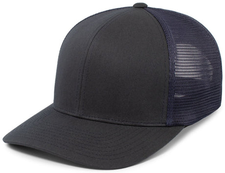 Pacific Headwear Trucker PacFlex Snapback Cap - Pacific Headwear P151 NAVY OS