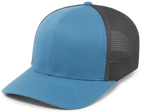 Pacific Headwear Trucker PacFlex Snapback Cap - Pacific Headwear P151 OCEAN BLUE/LIGHT CHARCOAL/OCEA OS