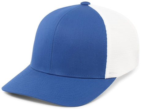 Pacific Headwear Trucker PacFlex Snapback Cap - Pacific Headwear P151 ROYAL/WHITE/ROYAL OS