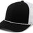 Pacific Headwear Trucker Snapback Braid Cap 104BR BLACK/WHITE/BLACK OS