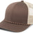 Pacific Headwear Trucker Snapback Braid Cap 104BR BROWN/KHAKI/BROWN OS