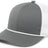 Pacific Headwear Trucker Snapback Braid Cap 104BR GRAPHITE/WHITE/GRAPHITE OS