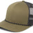 Pacific Headwear Trucker Snapback Braid Cap 104BR MG/LC/MG OS