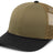 Pacific Headwear Trucker Snapback Braid Cap 104BR MOSS GREEN/BLACK OS